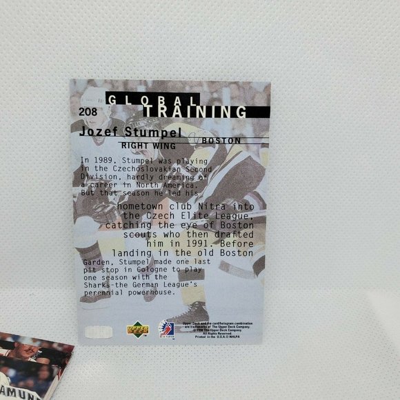 Lot Of 5 Be A Player Upper Deck Vintage Boston Hockey Collectible Trading Cards - Picture 4 of 12